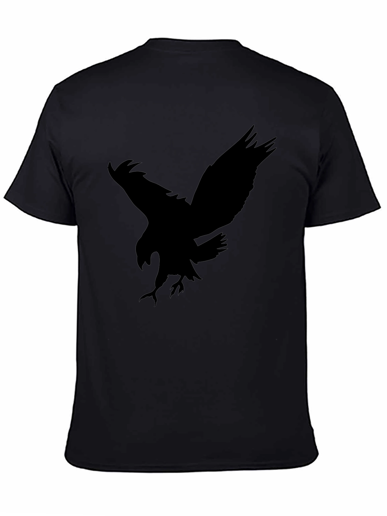 Eagle Silhouette Graphic Black Tee