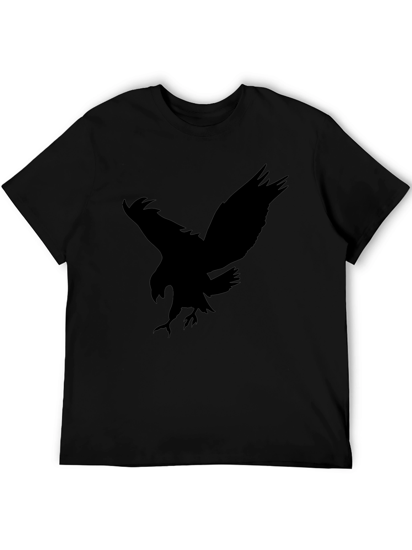 Eagle Silhouette Graphic Black Tee