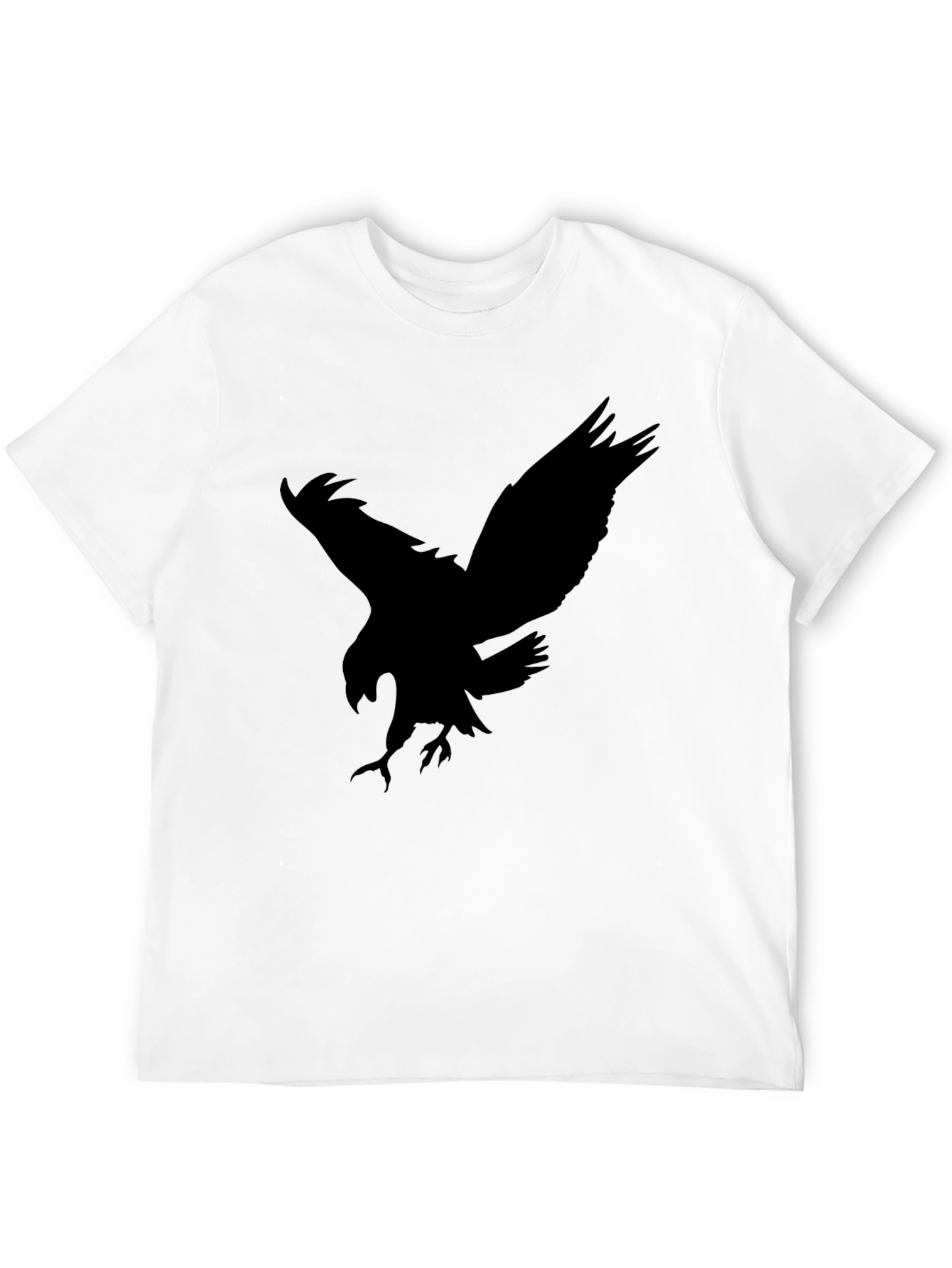 Eagle Silhouette Graphic Black Tee