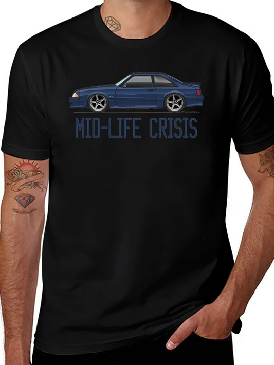 Mid-Life Crisis Car Graphic T-Shirt