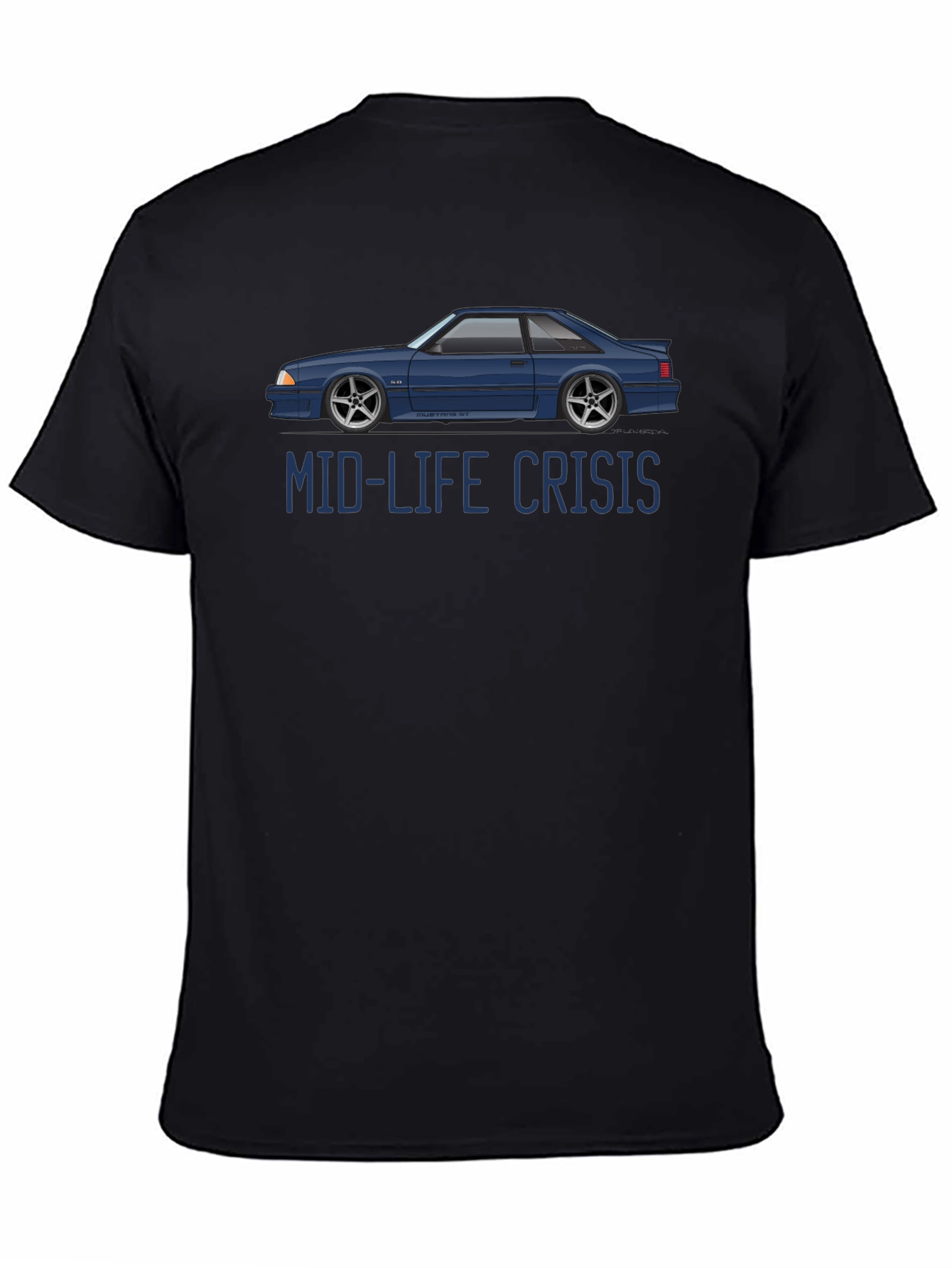 Mid-Life Crisis Car Graphic T-Shirt