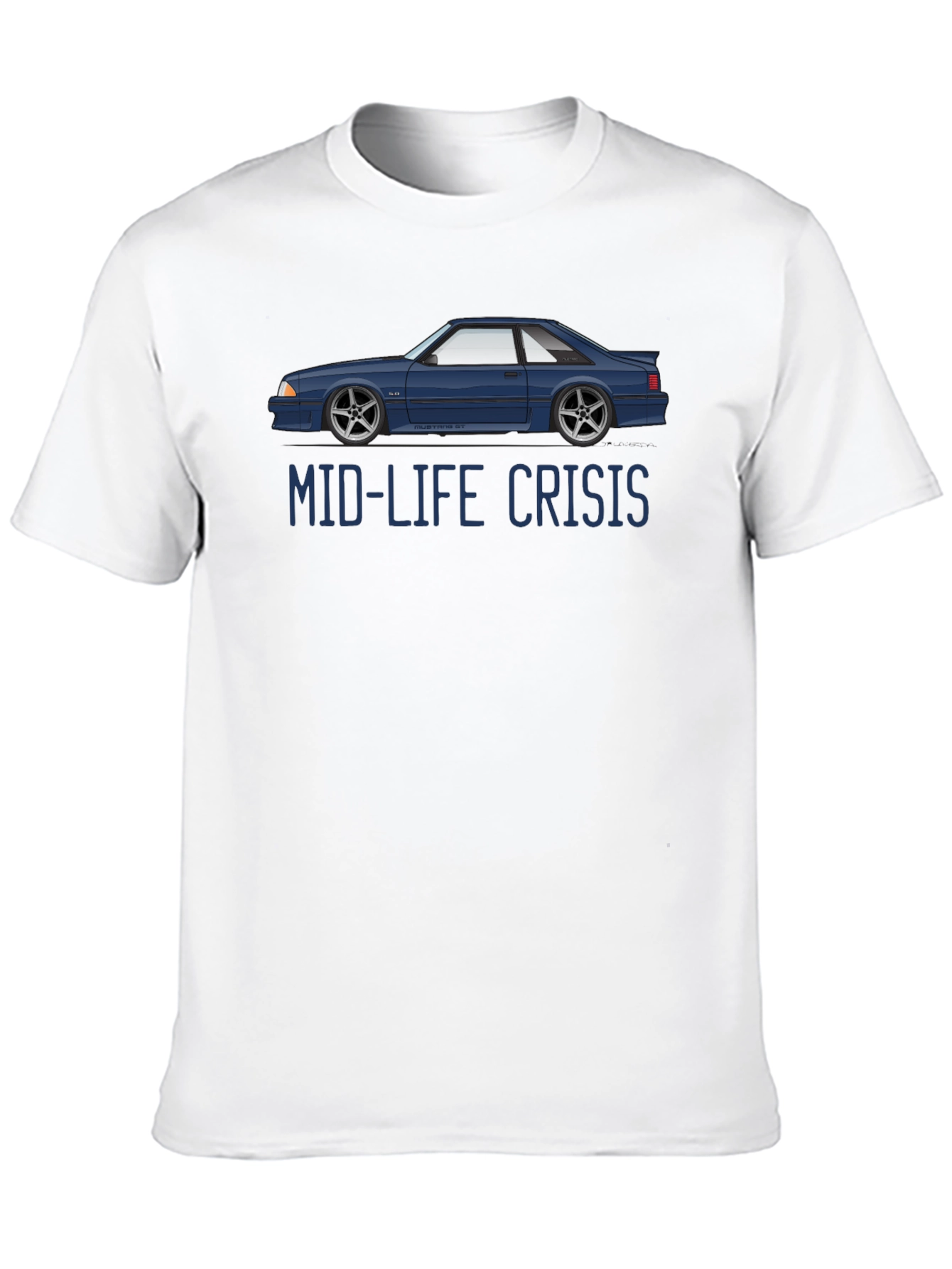 Mid-Life Crisis Car Graphic T-Shirt