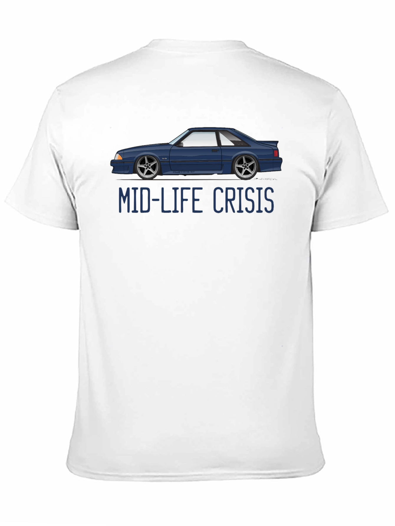 Mid-Life Crisis Car Graphic T-Shirt