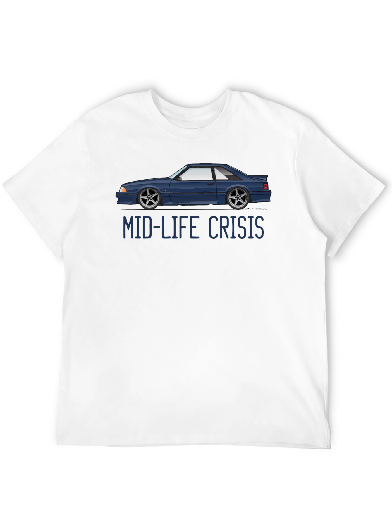 Mid-Life Crisis Car Graphic T-Shirt