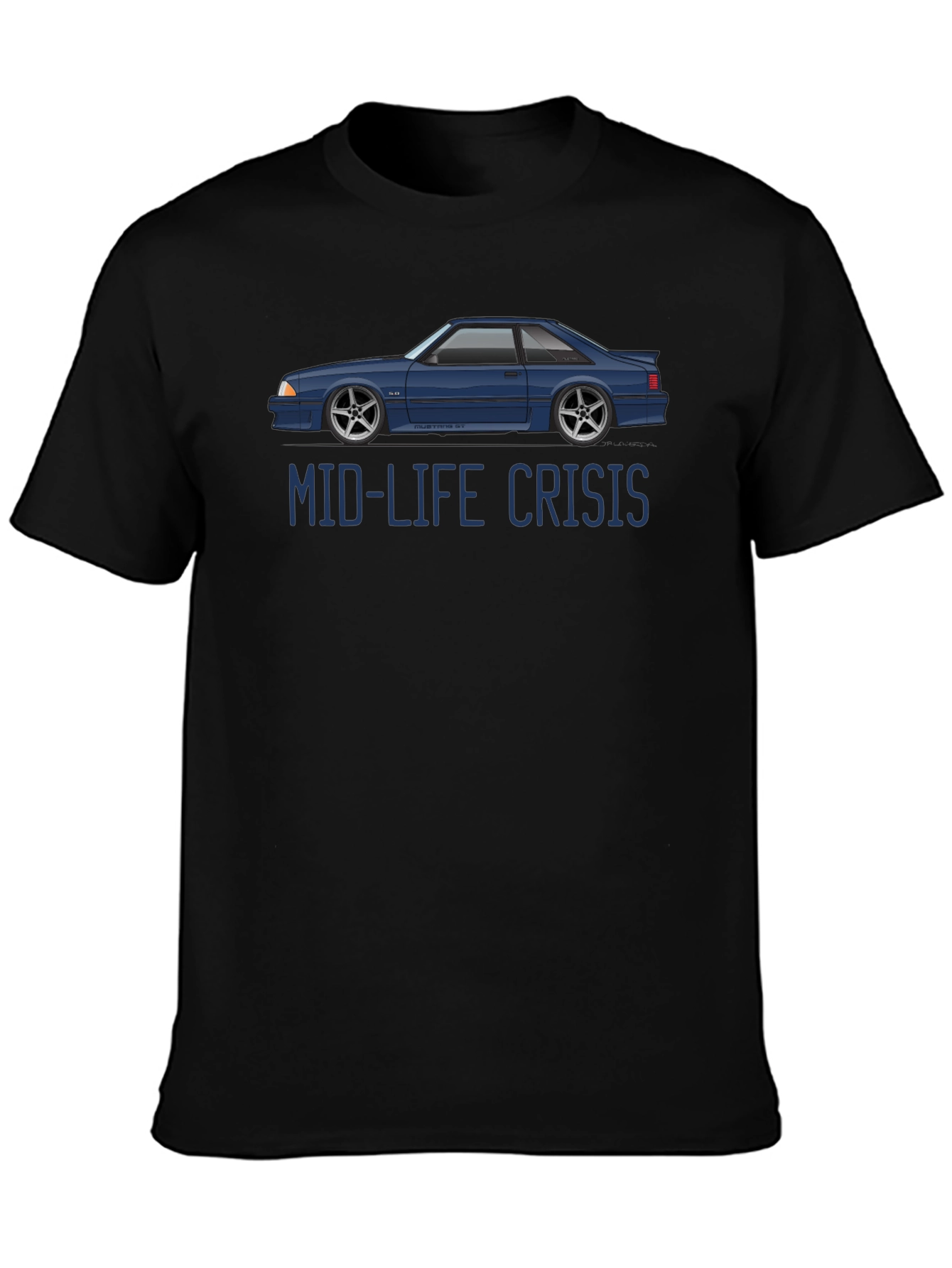 Mid-Life Crisis Car Graphic T-Shirt
