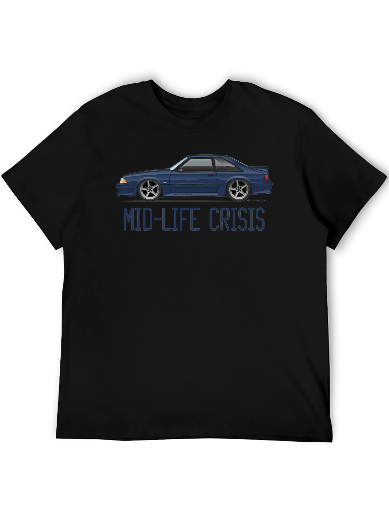 Mid-Life Crisis Car Graphic T-Shirt