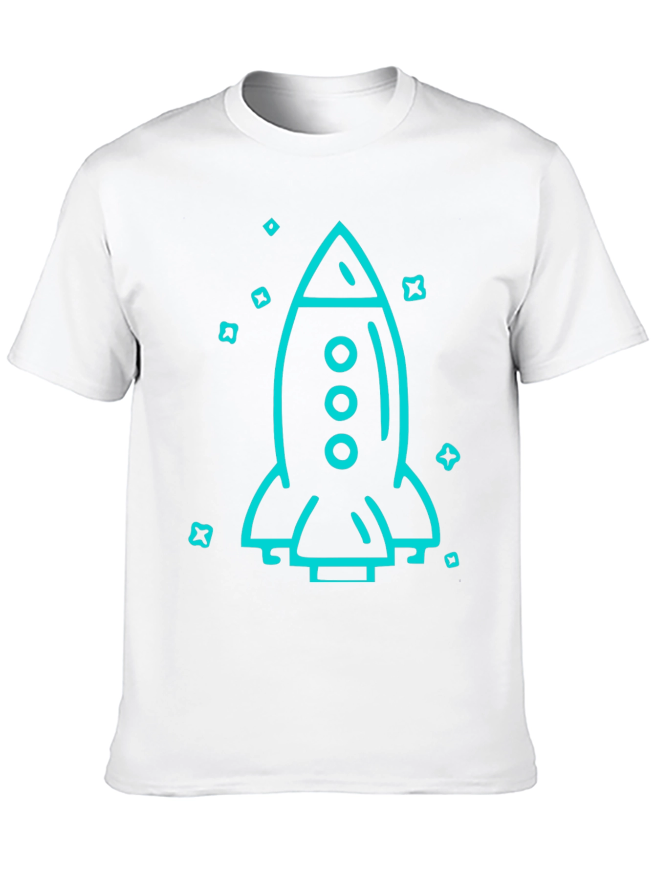 Rocket Graphic Black T-Shirt