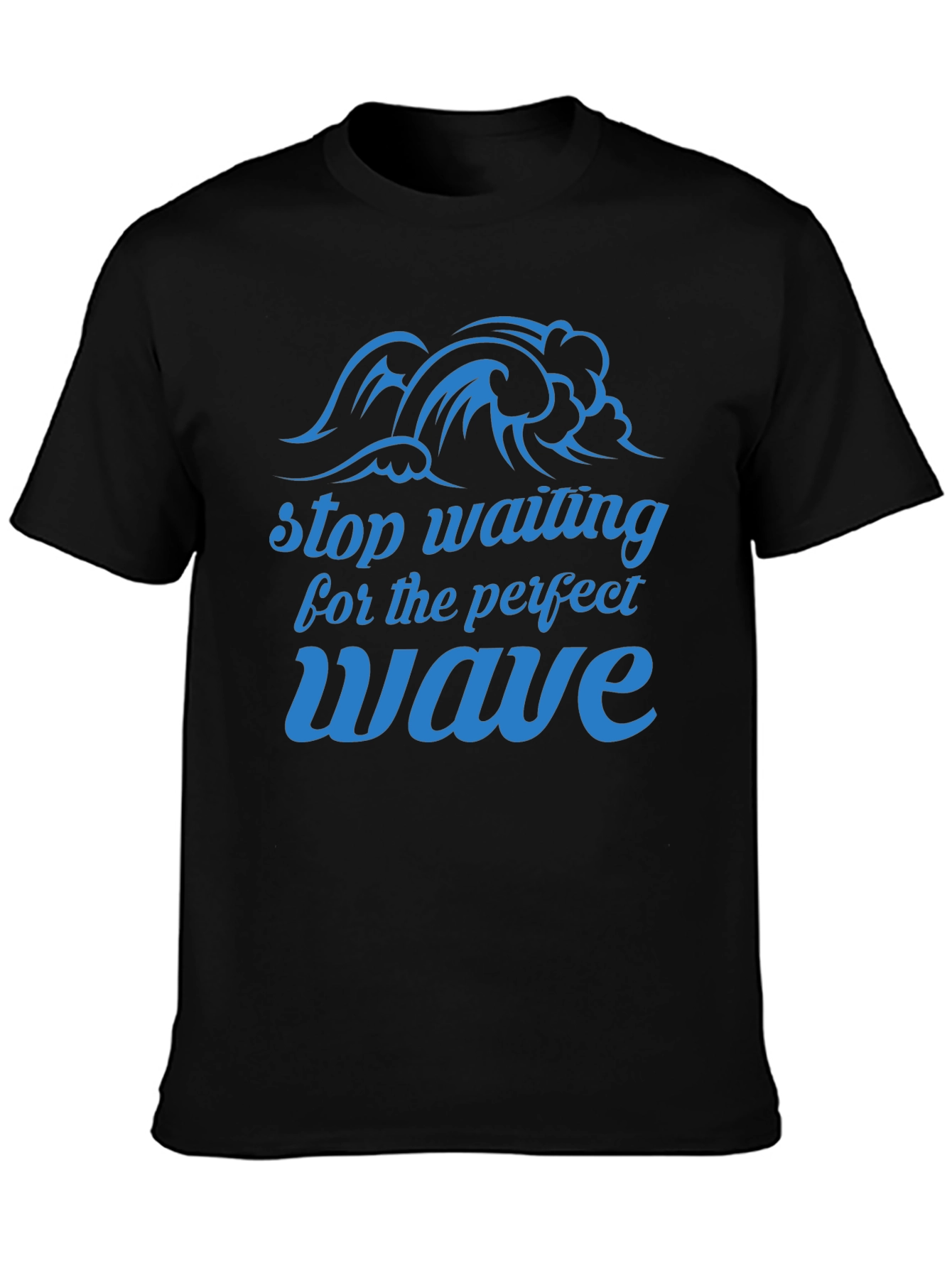 Perfect Wave Black Graphic T-Shirt