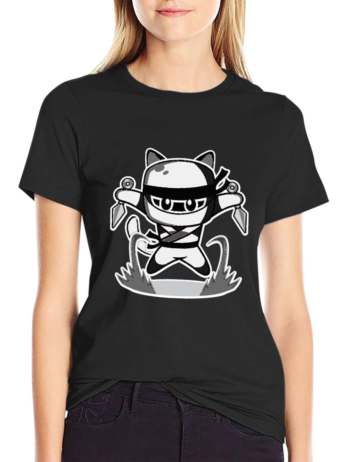 Ninja Cat Graphic Tee
