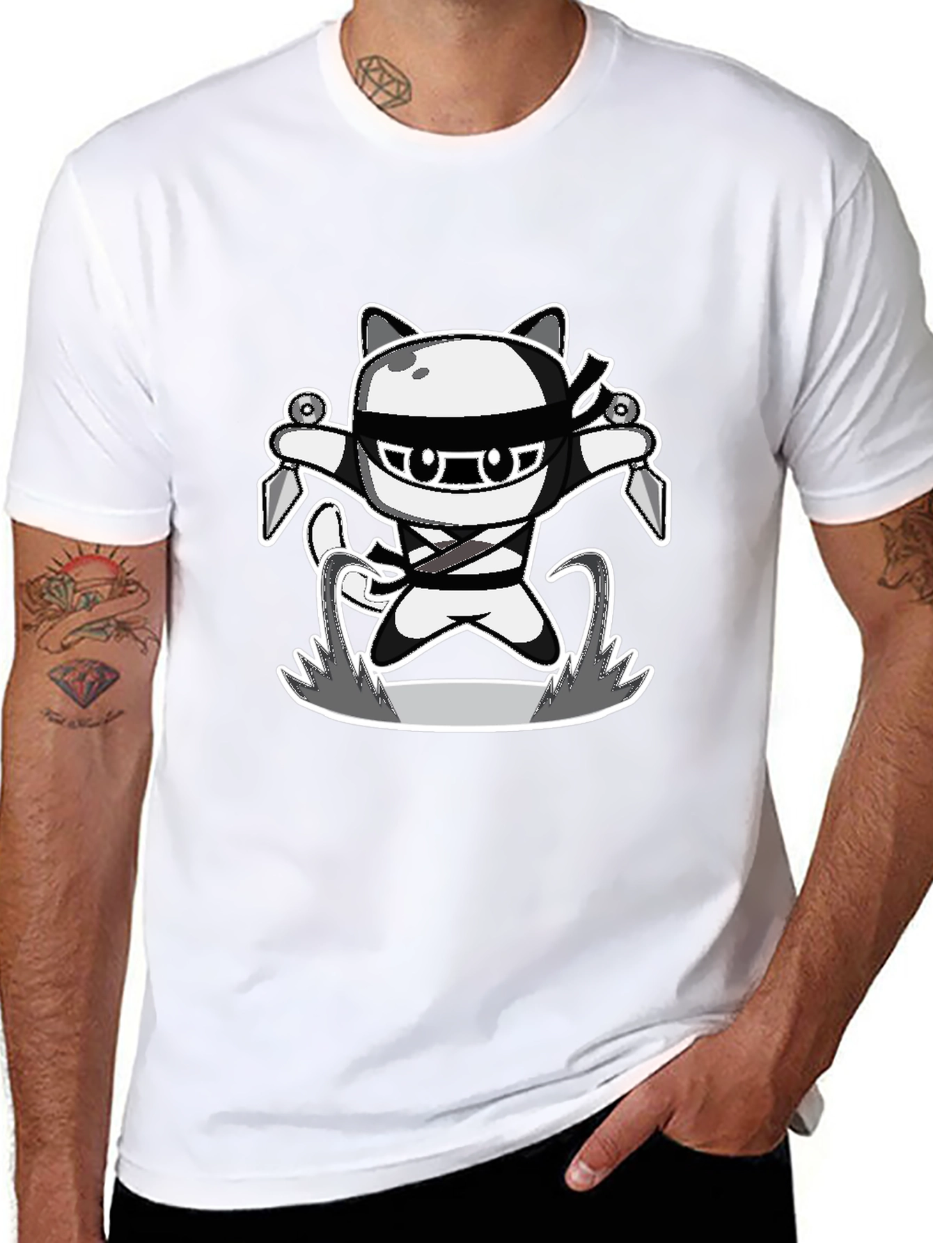 Ninja Cat Graphic Tee