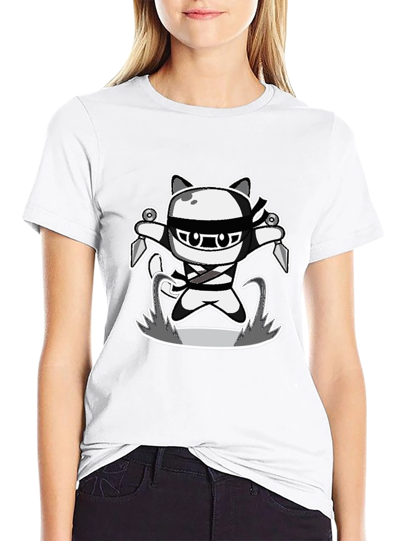 Ninja Cat Graphic Tee