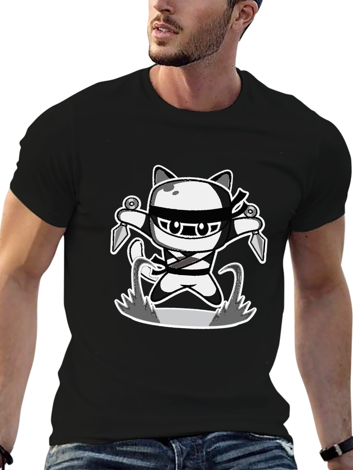Ninja Cat Graphic Tee