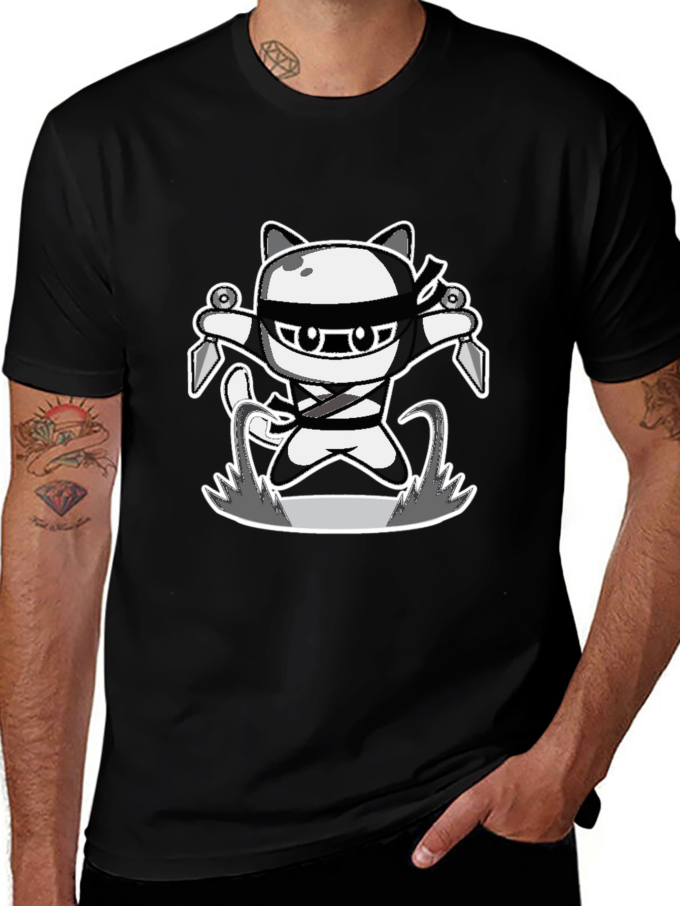 Ninja Cat Graphic Tee