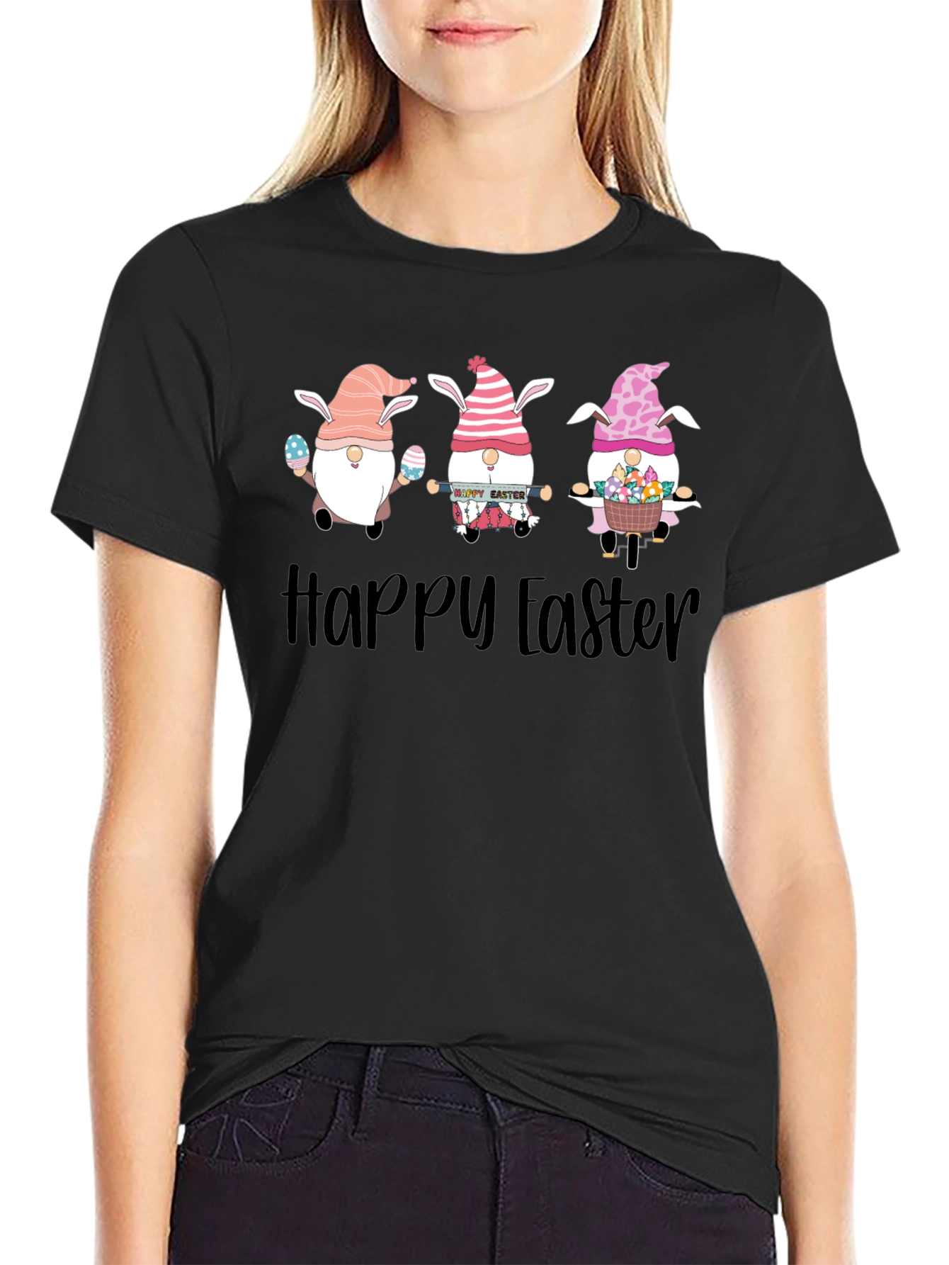 Happy Easter Gnome T-Shirt Easter Gnomes Cute Easter Shirt