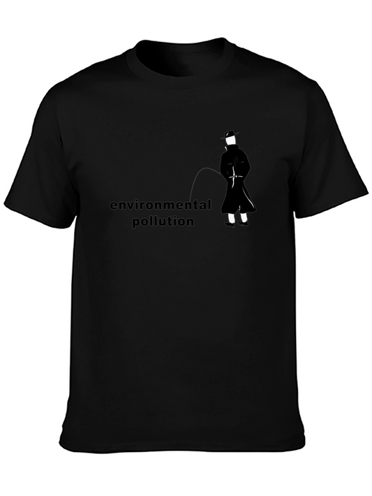 Environmental Pollution Graphic Black Tee