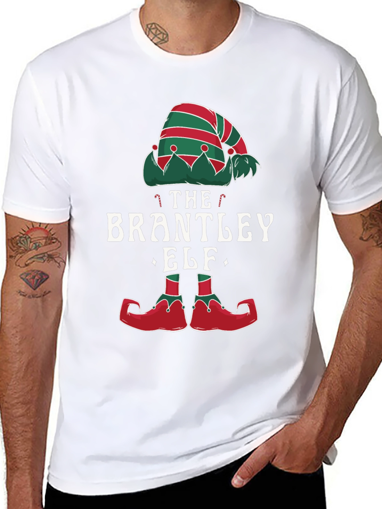 Brantley Elf Christmas T-Shirt Festive Holiday Apparel