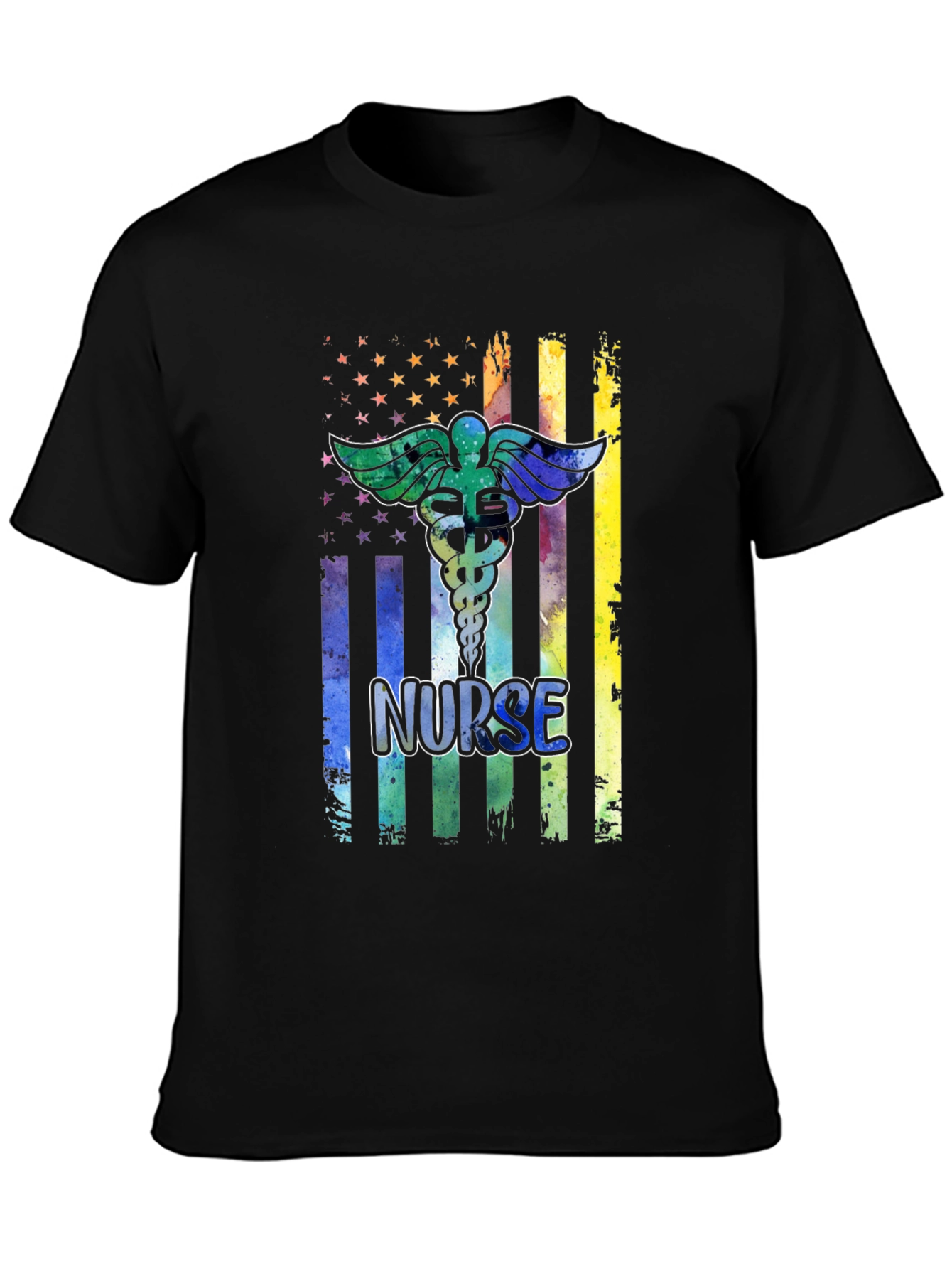 Nurse American Flag T-Shirt