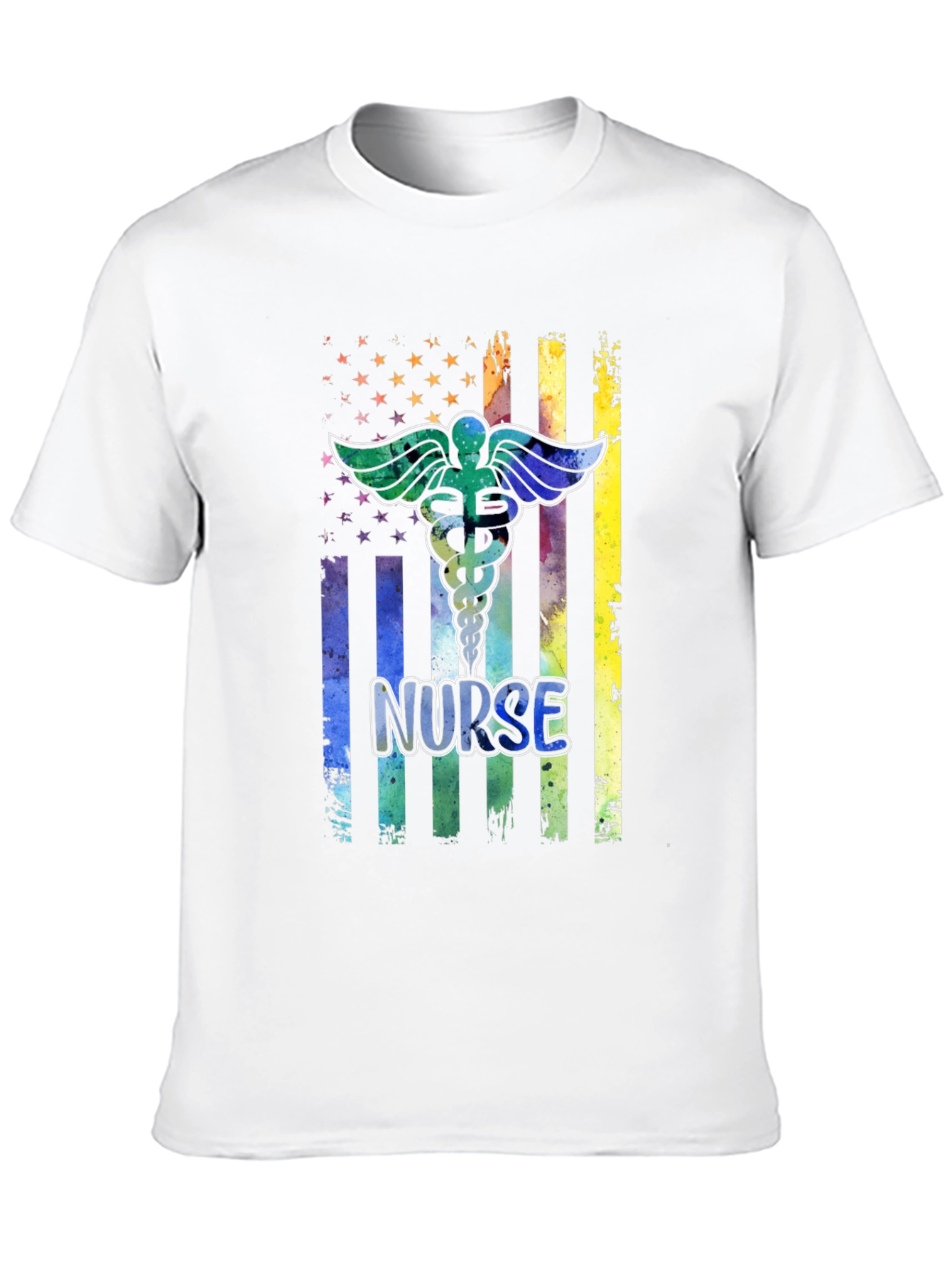 Nurse American Flag T-Shirt