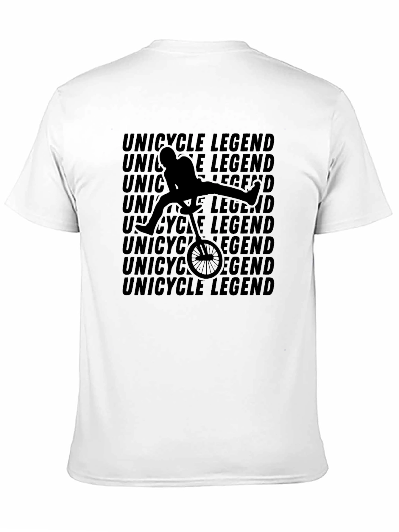 Unicycle Legend Graphic T-Shirt - Black