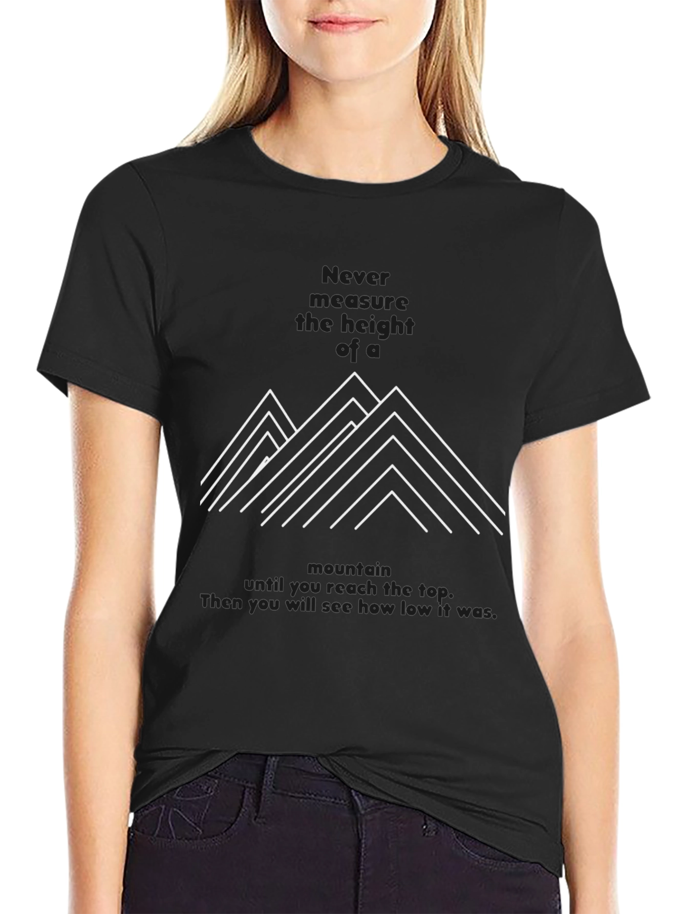 Mountain Graphic Tee - Black Short Sleeve