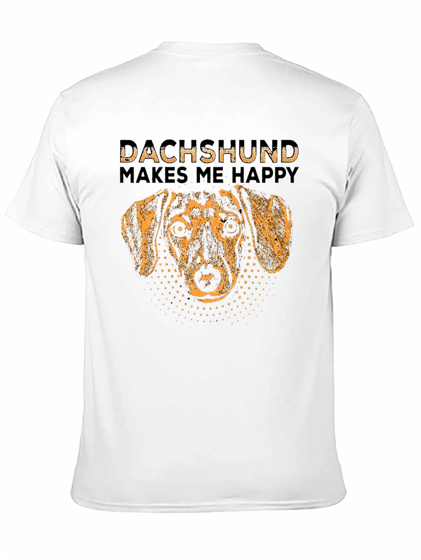 Dachshund Makes Me Happy T-Shirt Dog Lover Tee