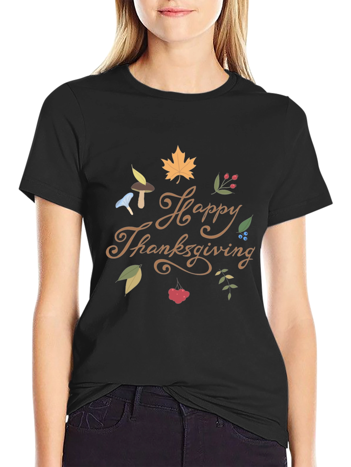 Happy Thanksgiving T-Shirt - Fall Festive Tee