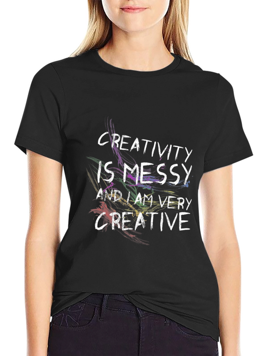 Creativity is Messy T-Shirt - Mens Black Tee