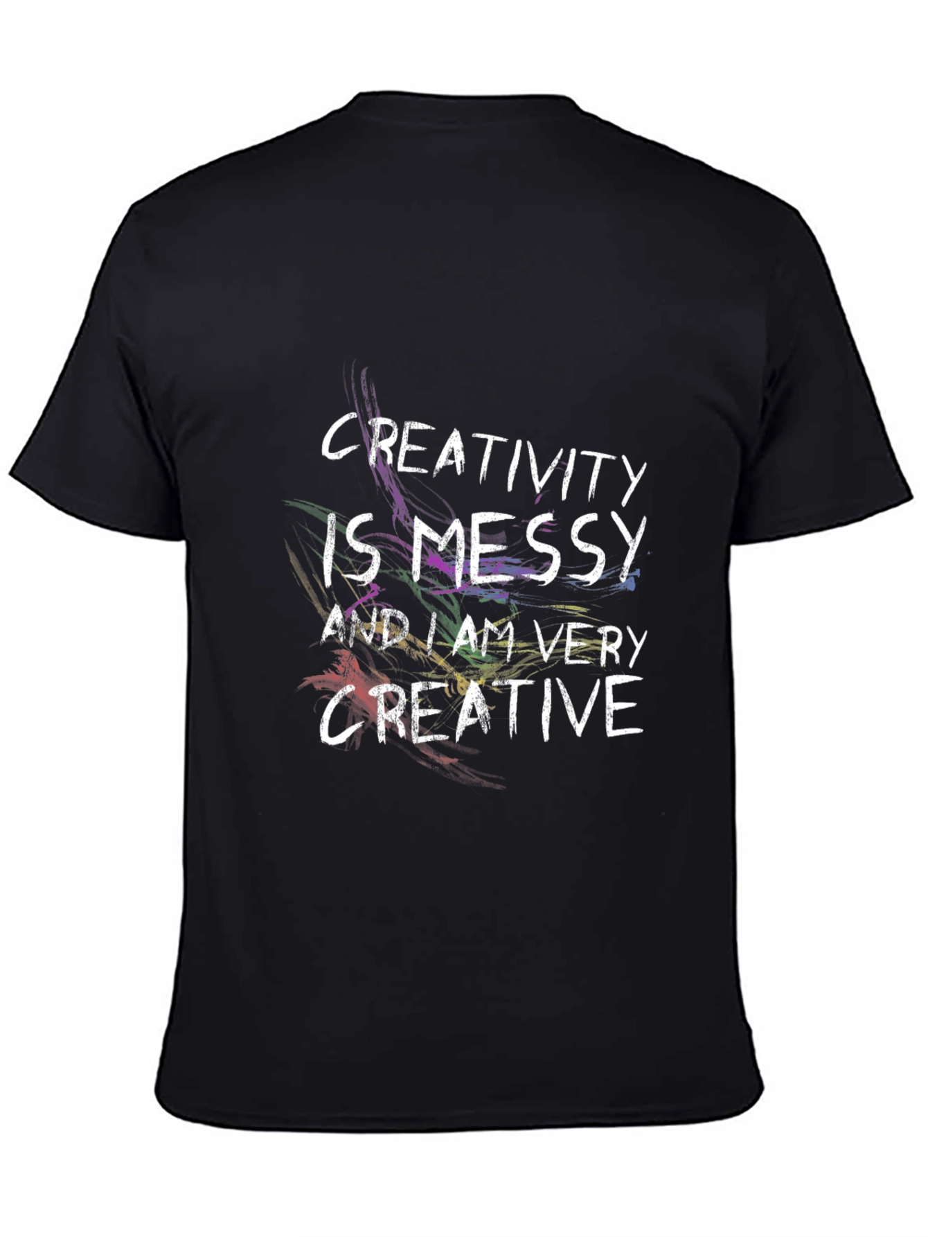 Creativity is Messy T-Shirt - Mens Black Tee