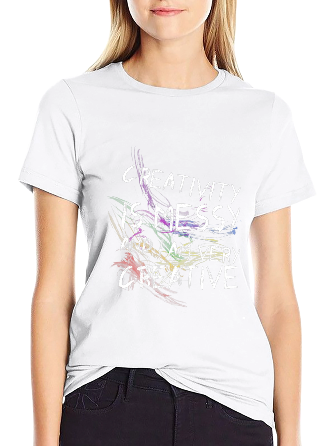 Creativity is Messy T-Shirt - Mens Black Tee