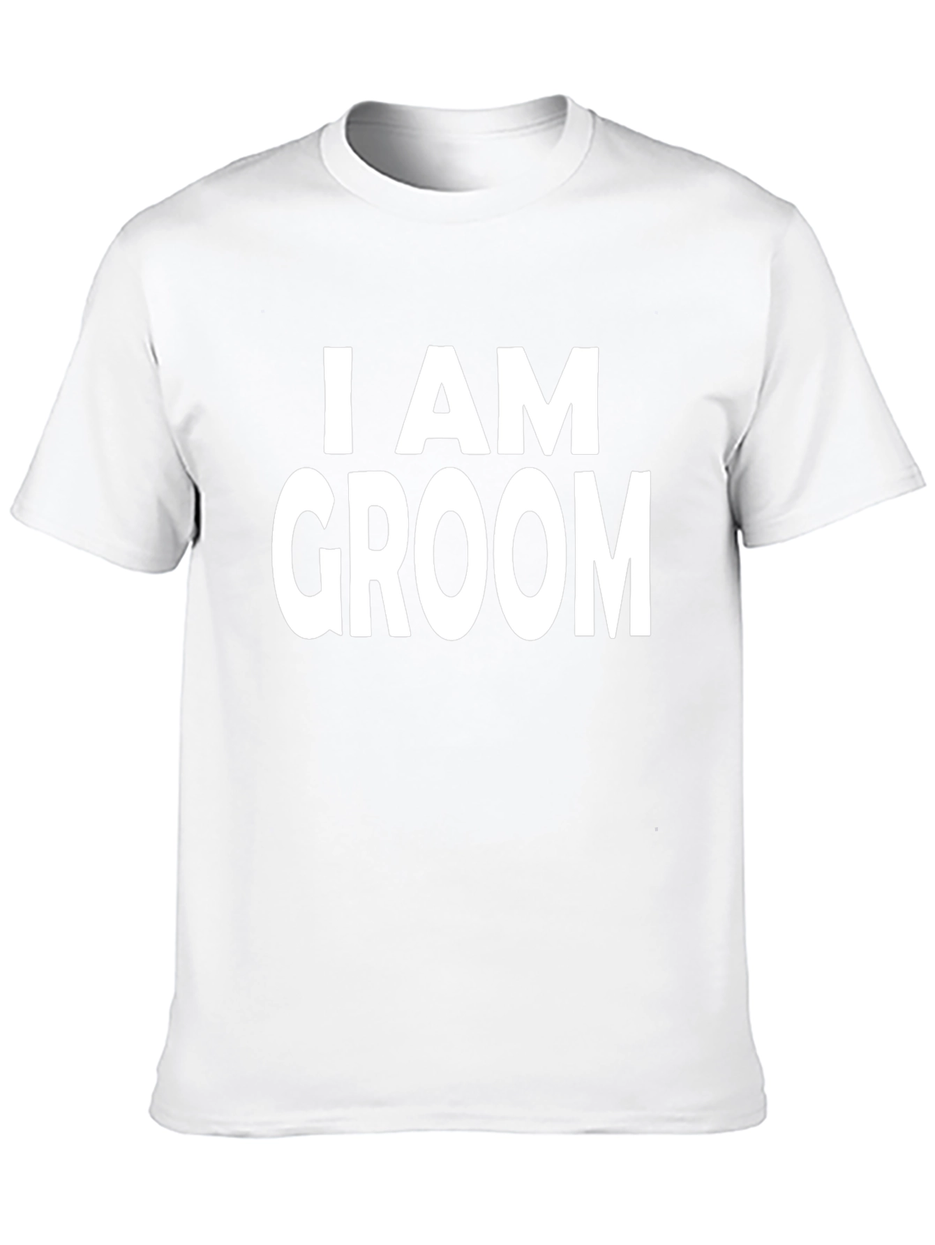 I AM GROOM Black T-Shirt - Wedding Party Tee
