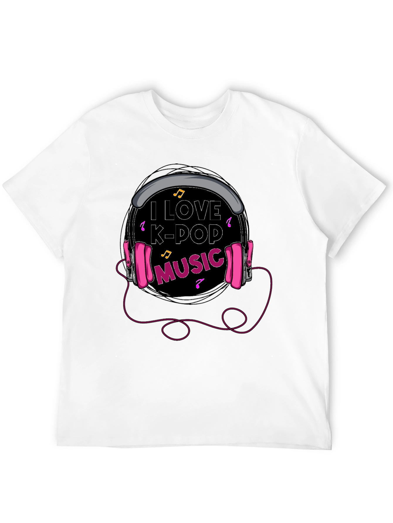 I Love K-Pop Music Graphic Tee