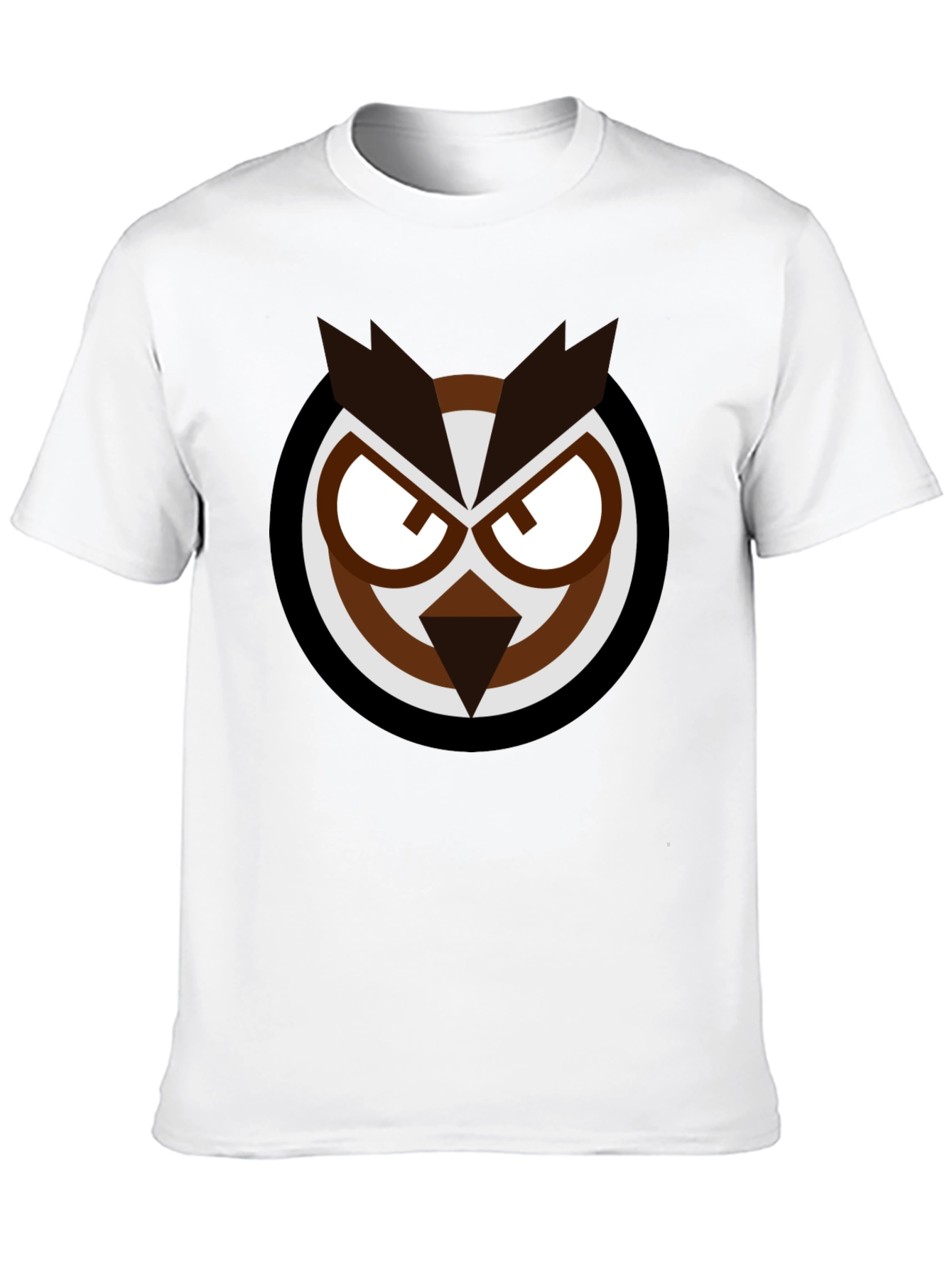 Owl Graphic Print T-Shirt - Black