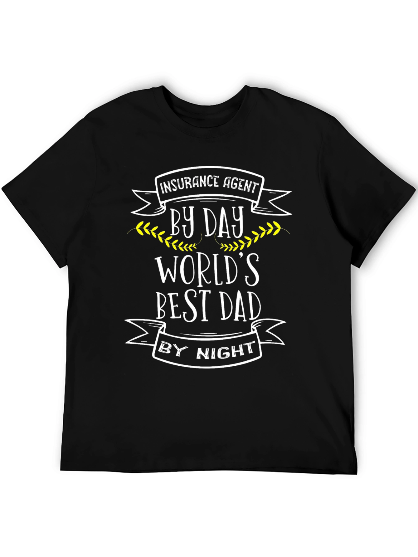 Insurance Agent Dad Black T-Shirt
