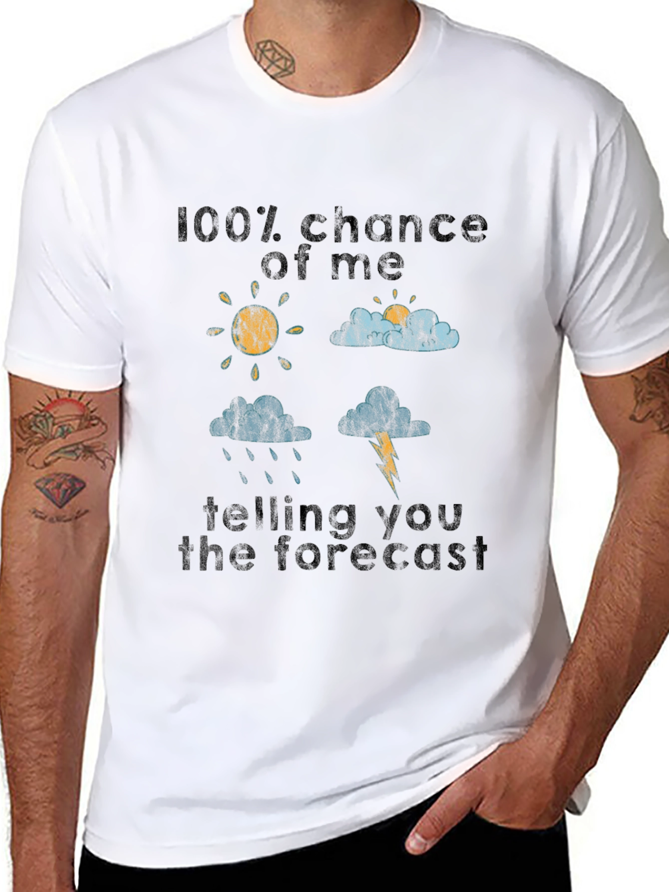 Funny Weather Forecast Graphic Tee