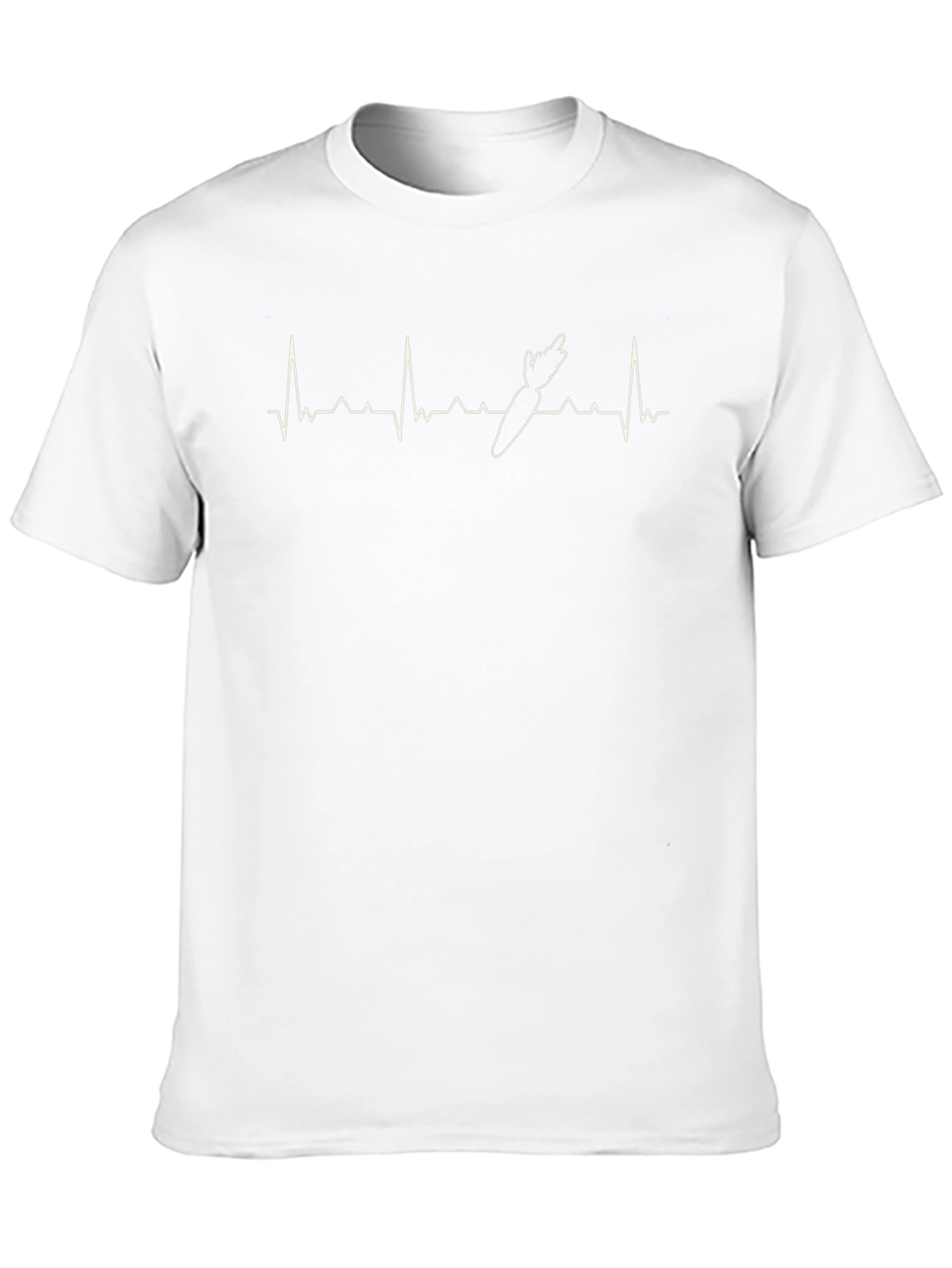 Carrot Heartbeat Graphic Tee - Black Cotton T-Shirt