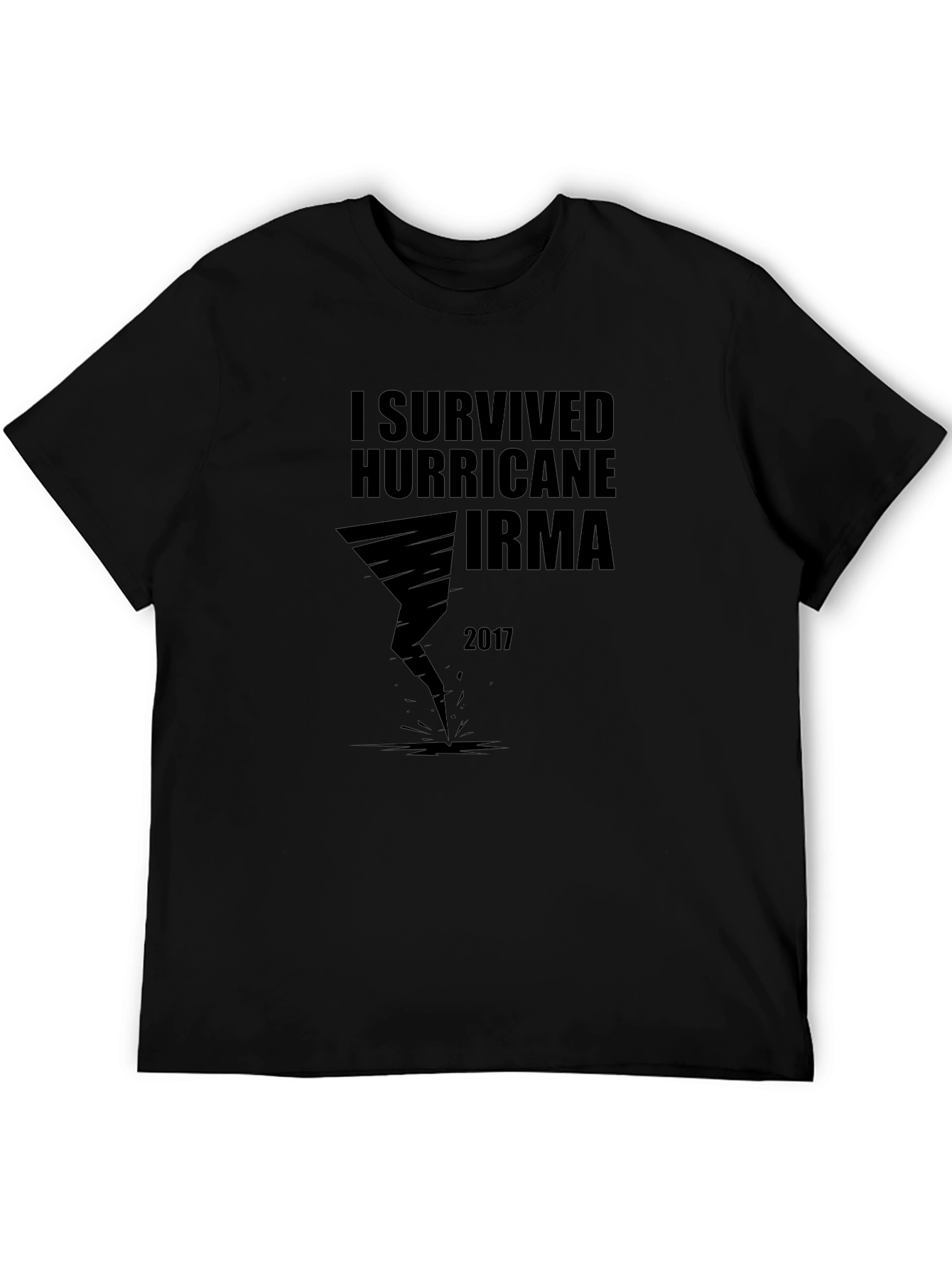 I Survived Hurricane Irma 2017 Black T-Shirt