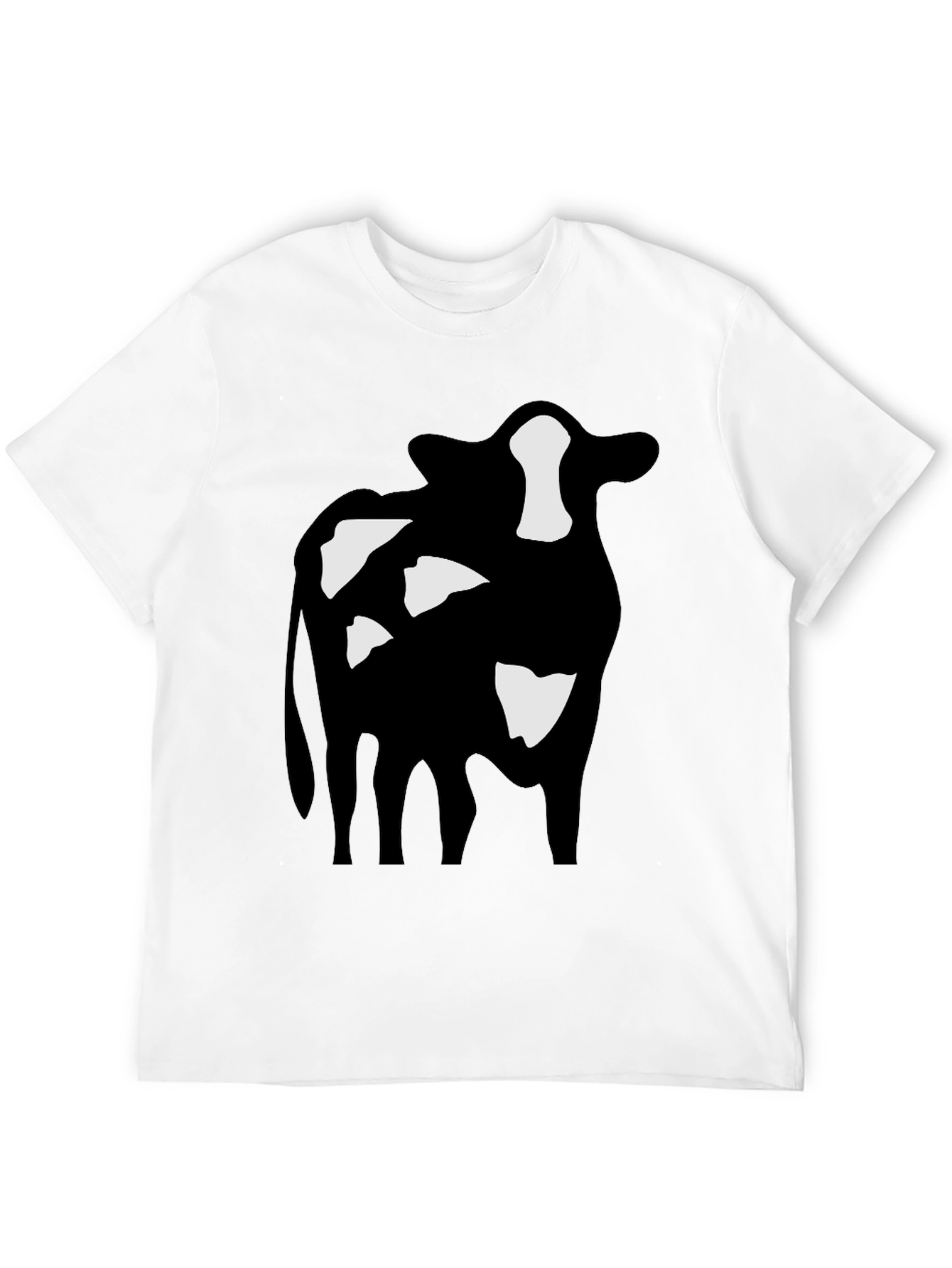 Cow Print Black T-Shirt