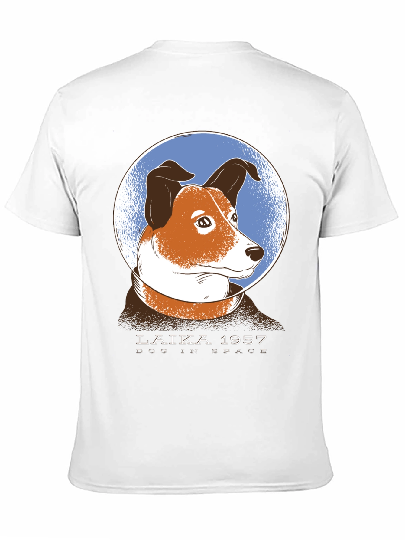 Laika Dog in Space Graphic T-Shirt