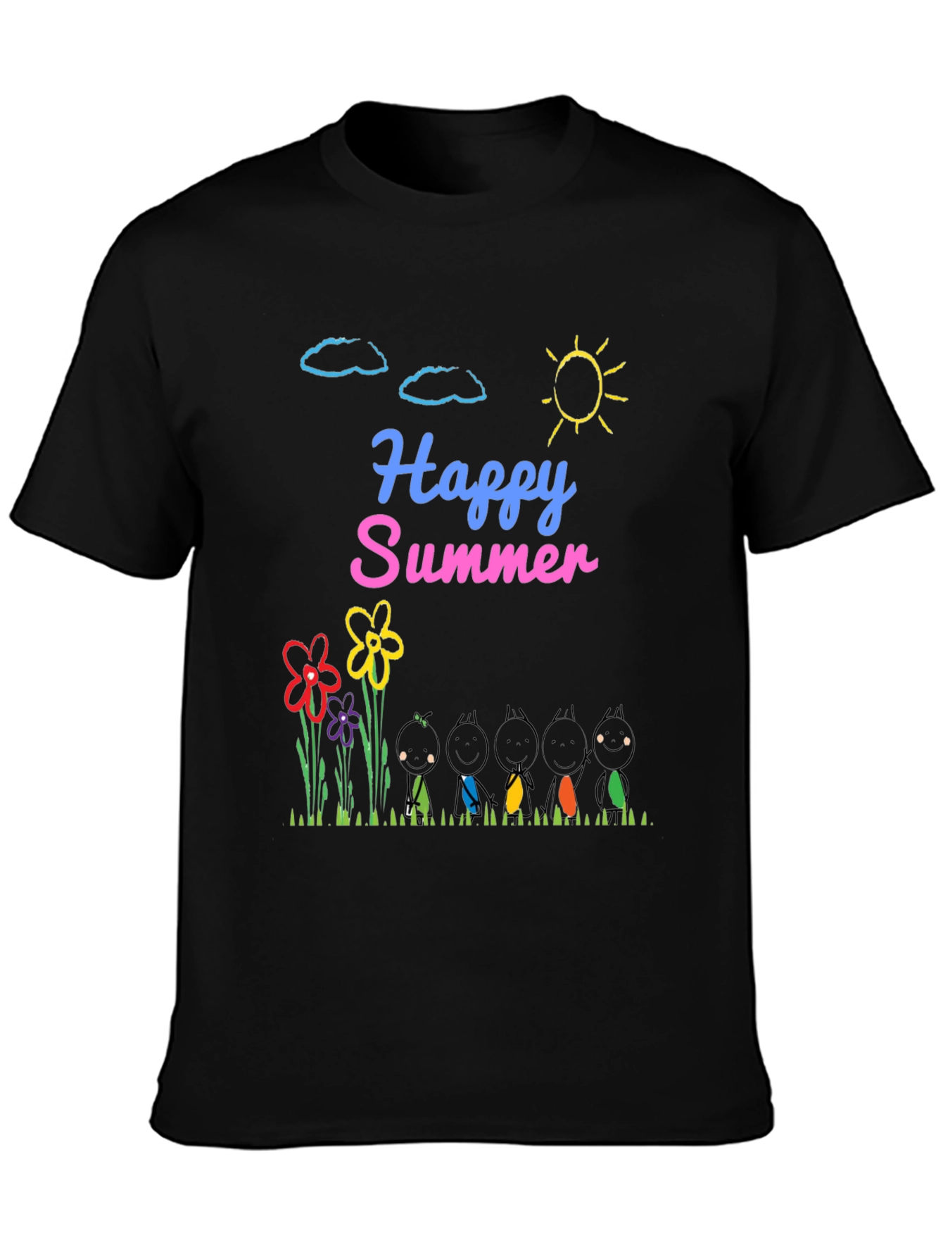 Happy Summer Graphic T-Shirt