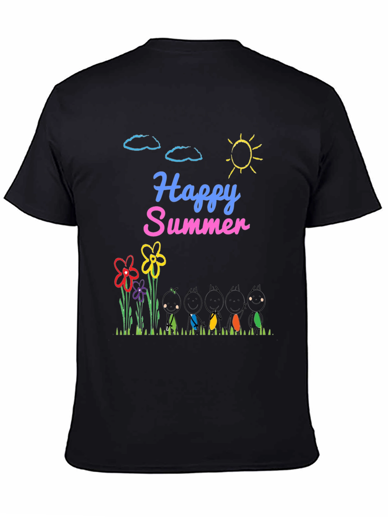 Happy Summer Graphic T-Shirt
