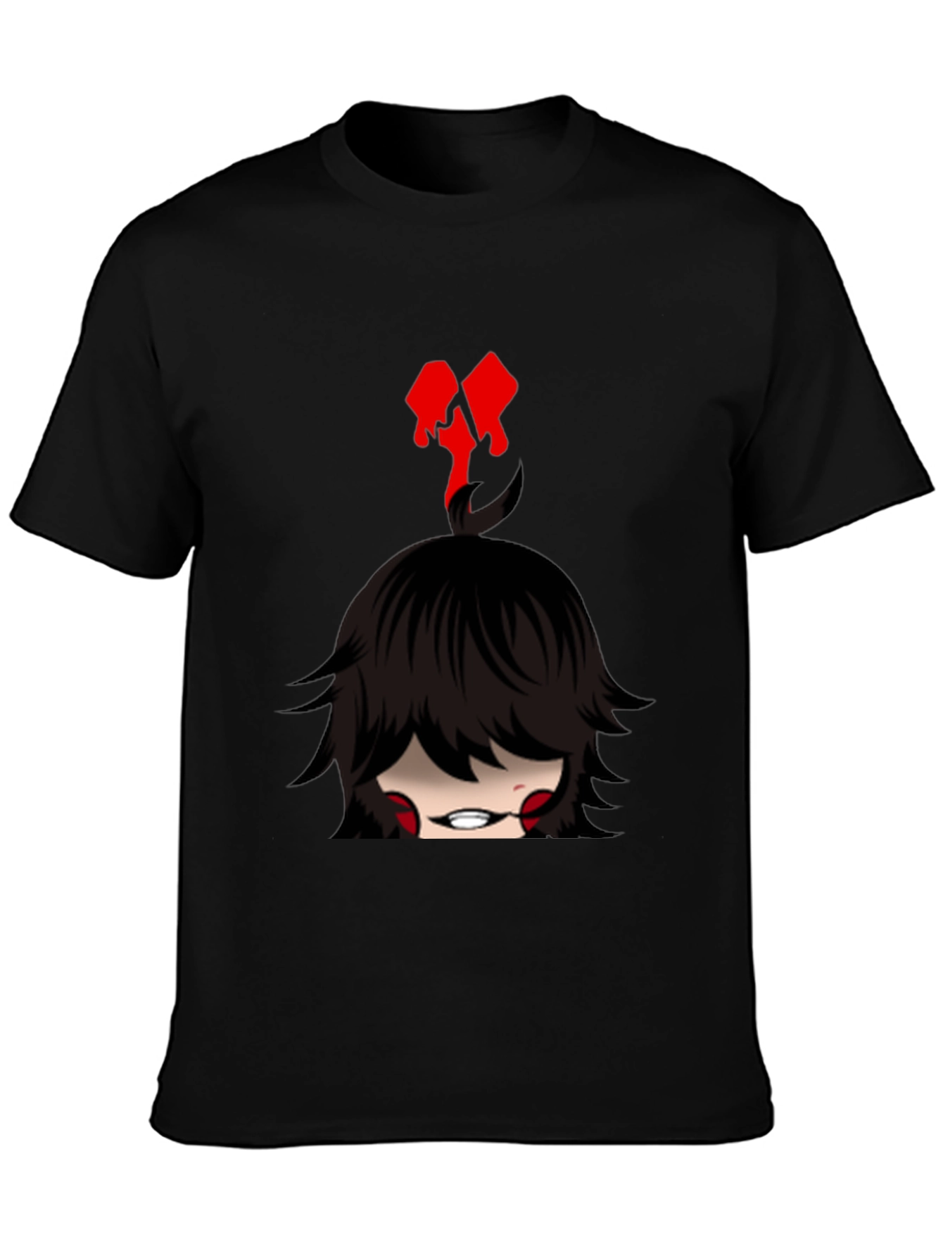 Emo Girl Graphic Tee - Edgy Style