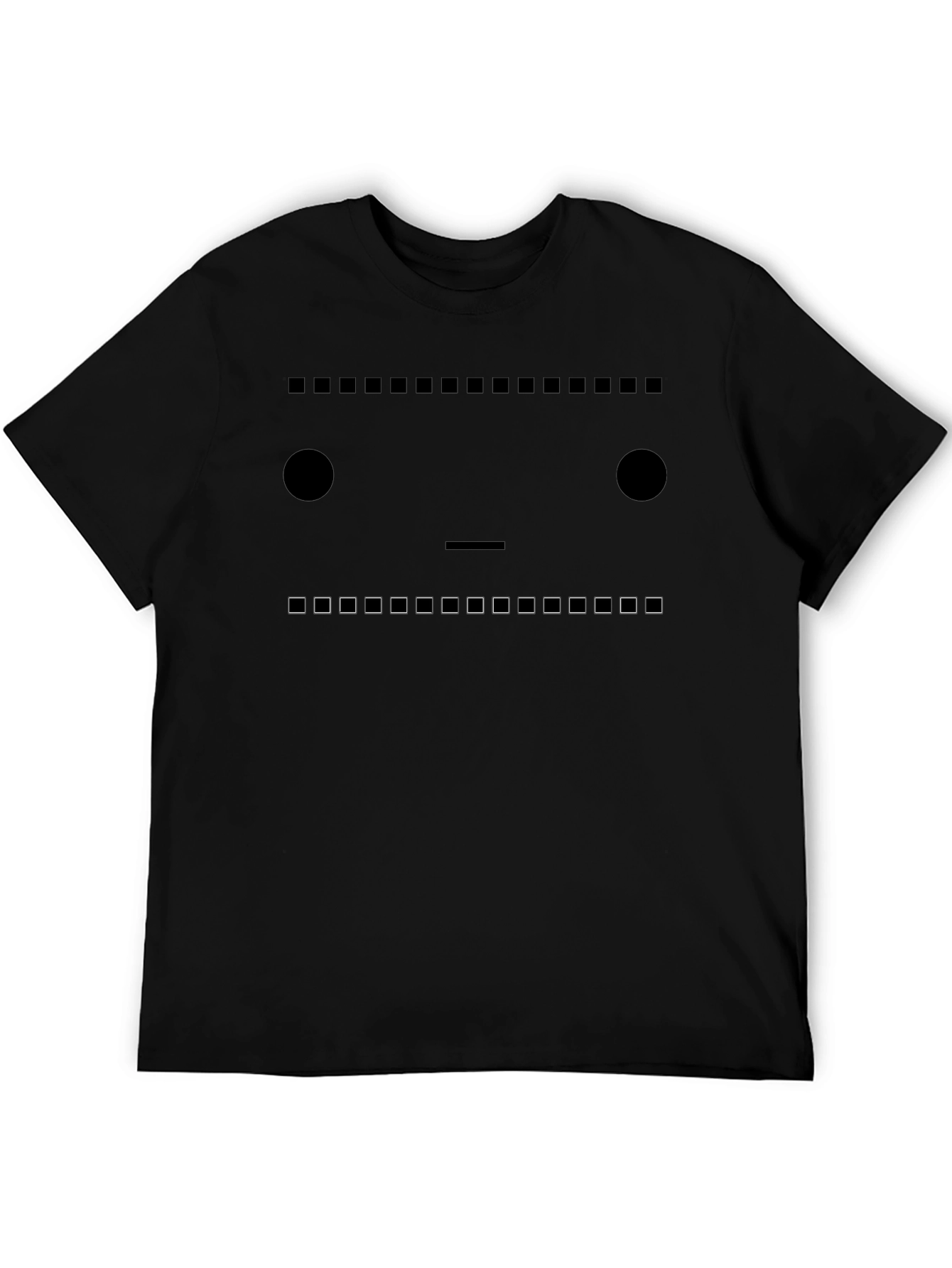 Pixel Face Graphic Tee - Unique Design
