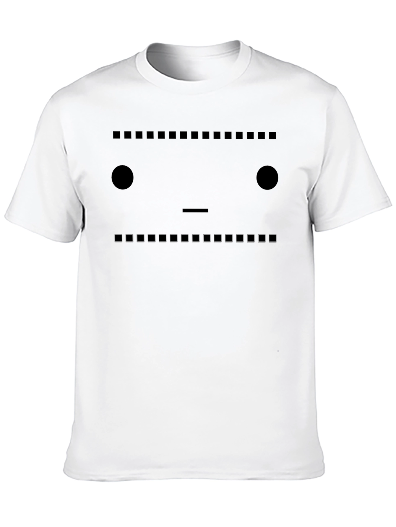 Pixel Face Graphic Tee - Unique Design