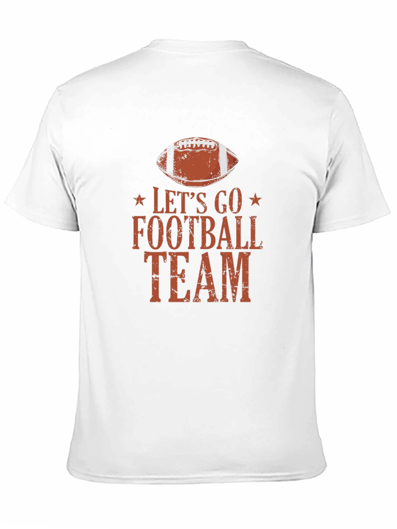 Lets Go Football Team Graphic T-Shirt