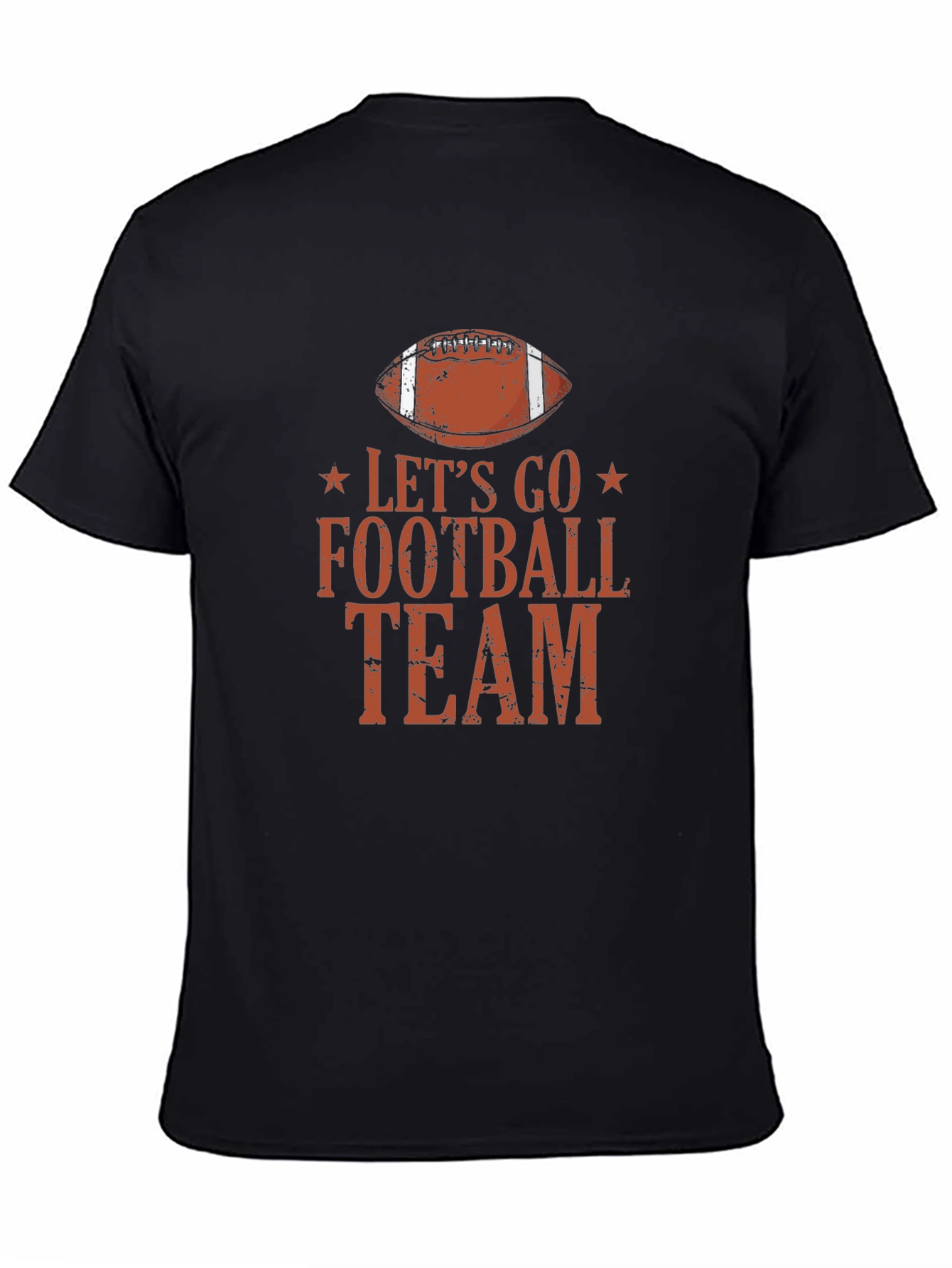 Lets Go Football Team Graphic T-Shirt