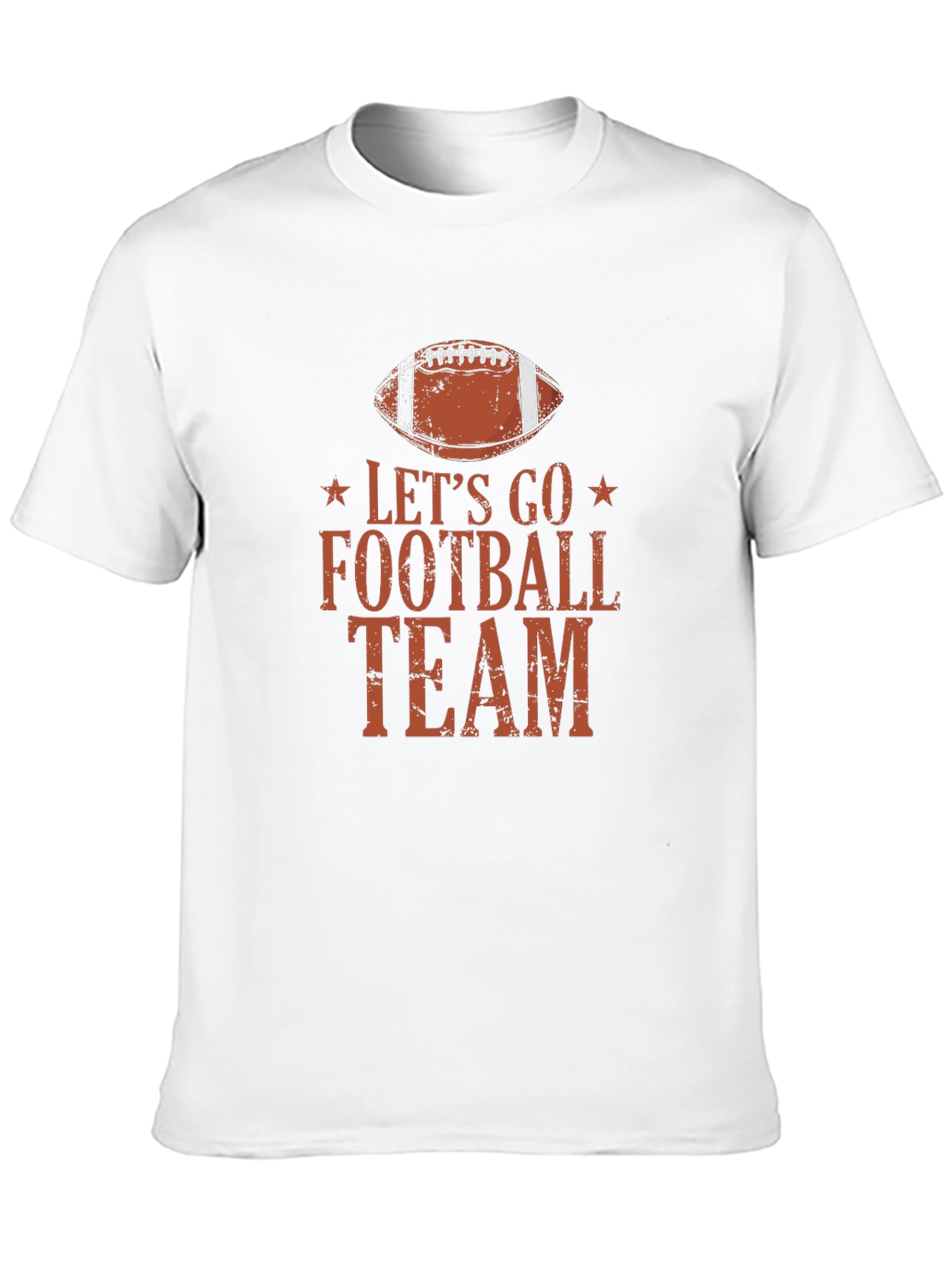 Lets Go Football Team Graphic T-Shirt