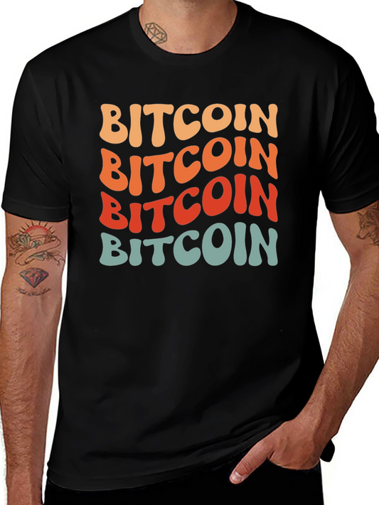 Retro Bitcoin T-Shirt - Stack Crypto Tee