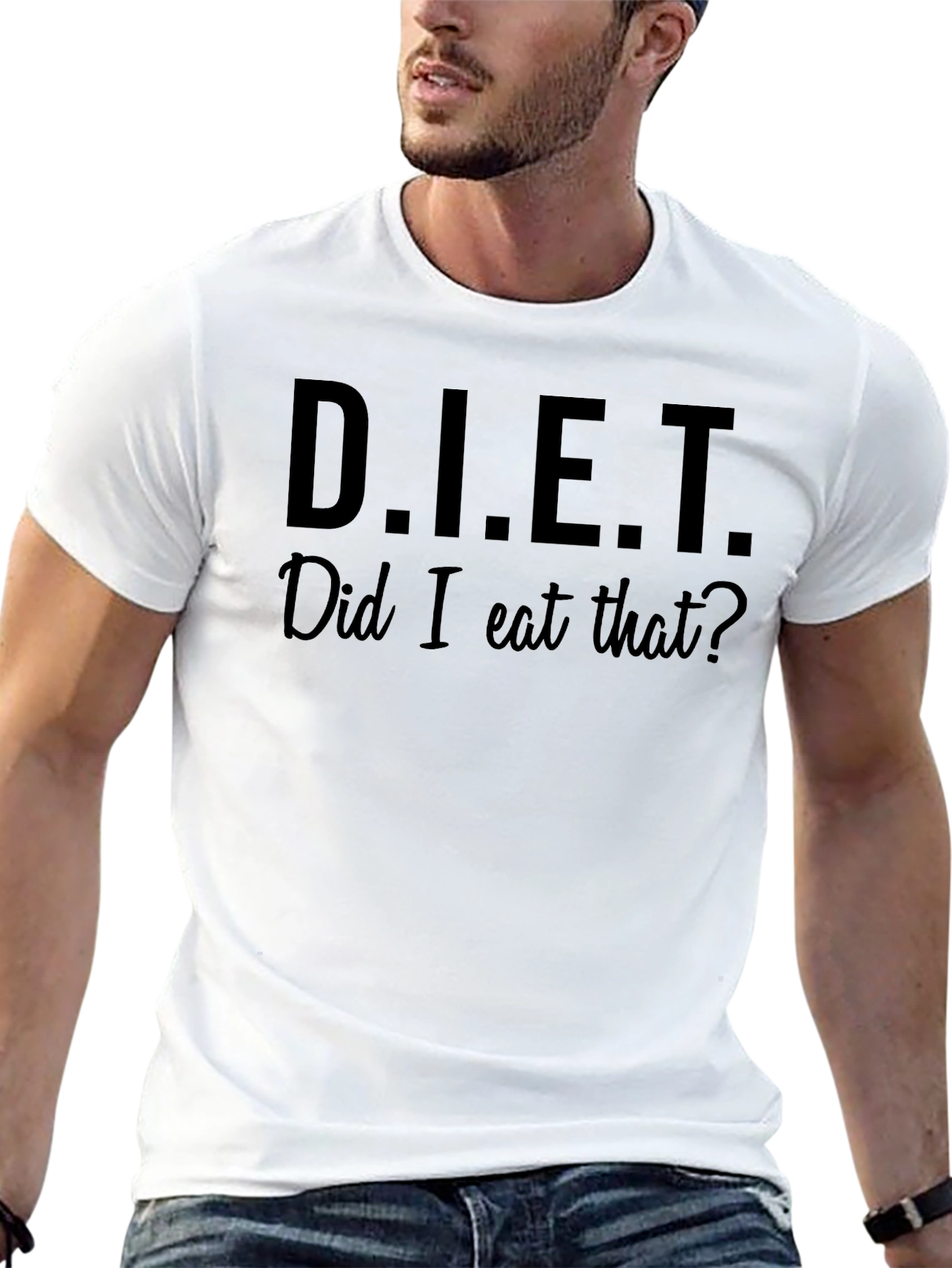 Funny Did I Eat That? Black Graphic T-Shirt
