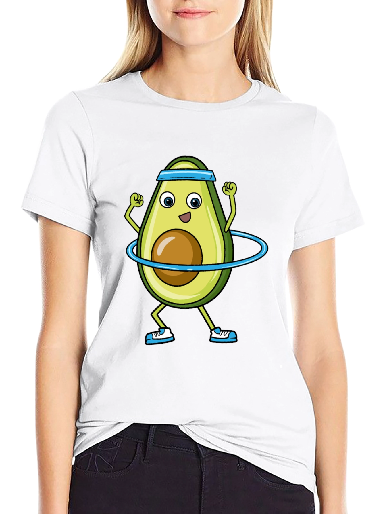 Funny Avocado Hula Hoop T-Shirt