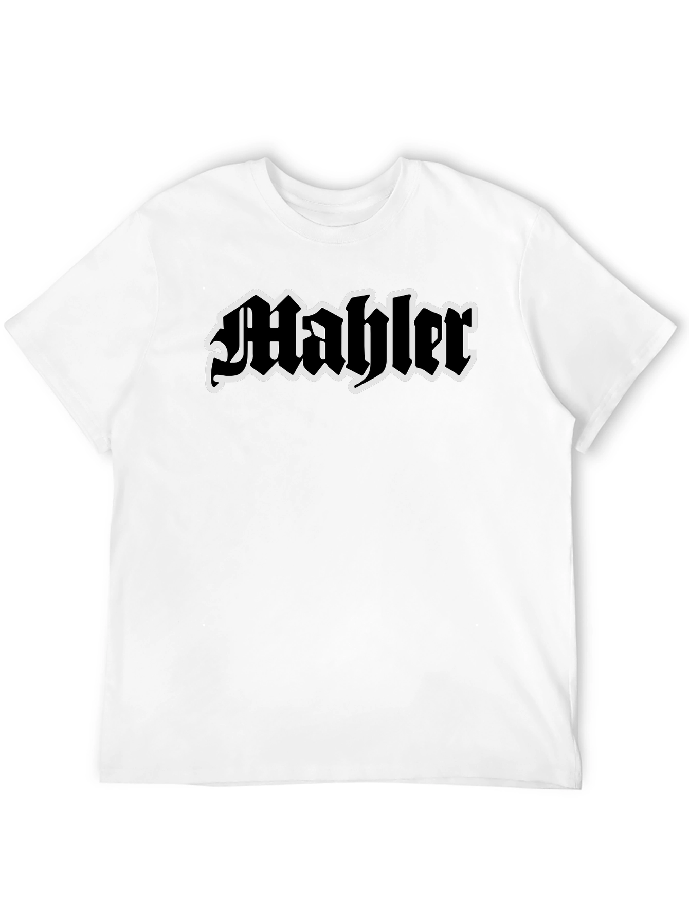Mahler Graphic Tee - Bold Black Cotton T-Shirt
